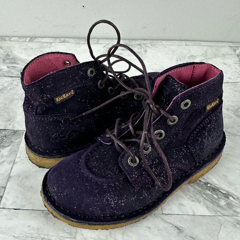 Kickers kicklegen3 original lather lace up boots sz 12